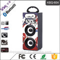 Sistema de karaokê churrasco KBQ-604 1200 mAh Melhor Caixa de Madeira de Áudio Sem Fio Bluetooth Speaker Ao Ar Livre Com Rádio FM USB